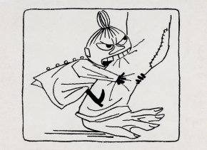 トーベ・ヤンソン 《「ムーミン谷の夏まつり」挿絵》 1954年 インク・紙 ムーミン美術館