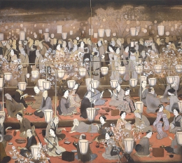 Murakami Kagaku, Evening Scene of Cherry Blossoms Viewing, 1913
Collection of The National Museum of Modern Art, Kyoto