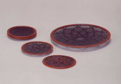 Chikuyu Uematsu 《Set of Plates, “Kego” Pattern》1977