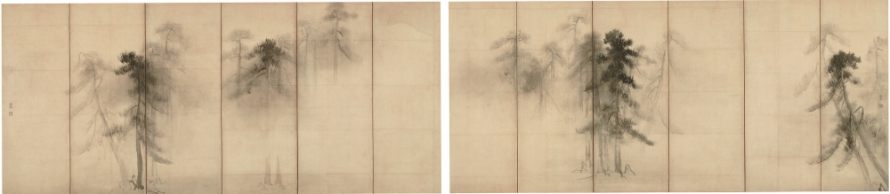 長谷川等伯 《松林図屏風》 桃山時代　東京国立博物館　Image:TNM Image Archive